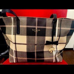 Kate Spade plaid tote